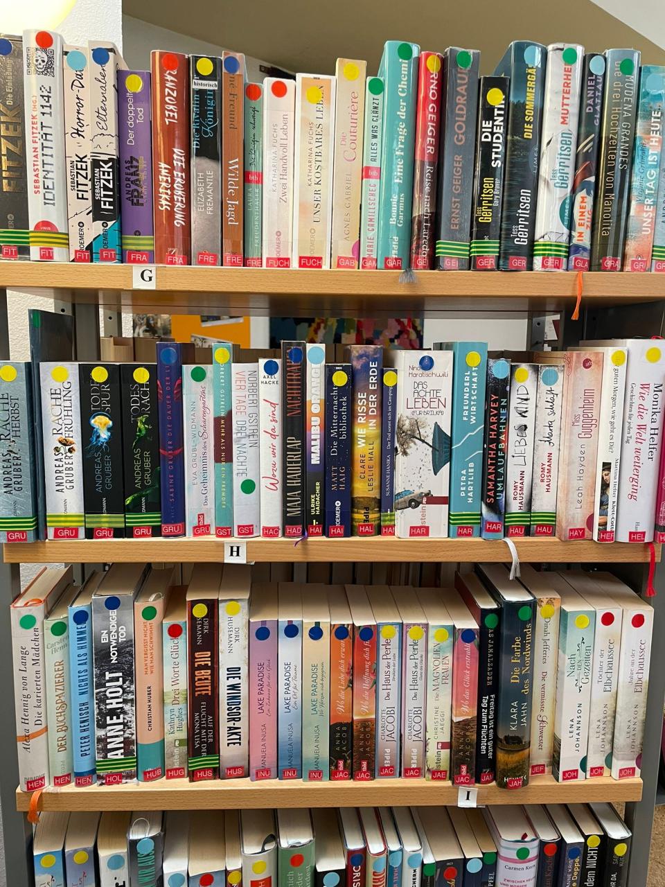 voll bestücktes Buchregal