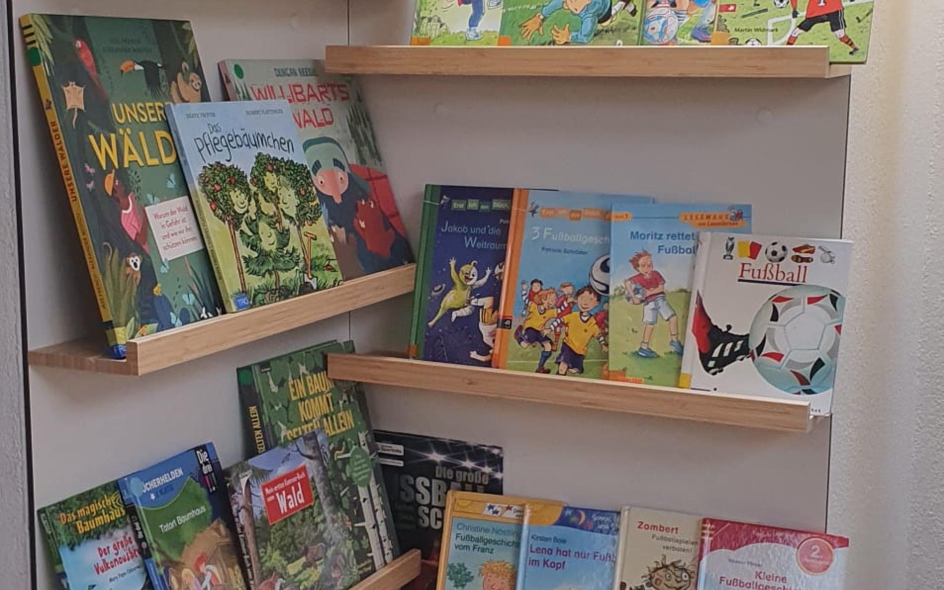 Motto-Ecke Regal mit Büchern